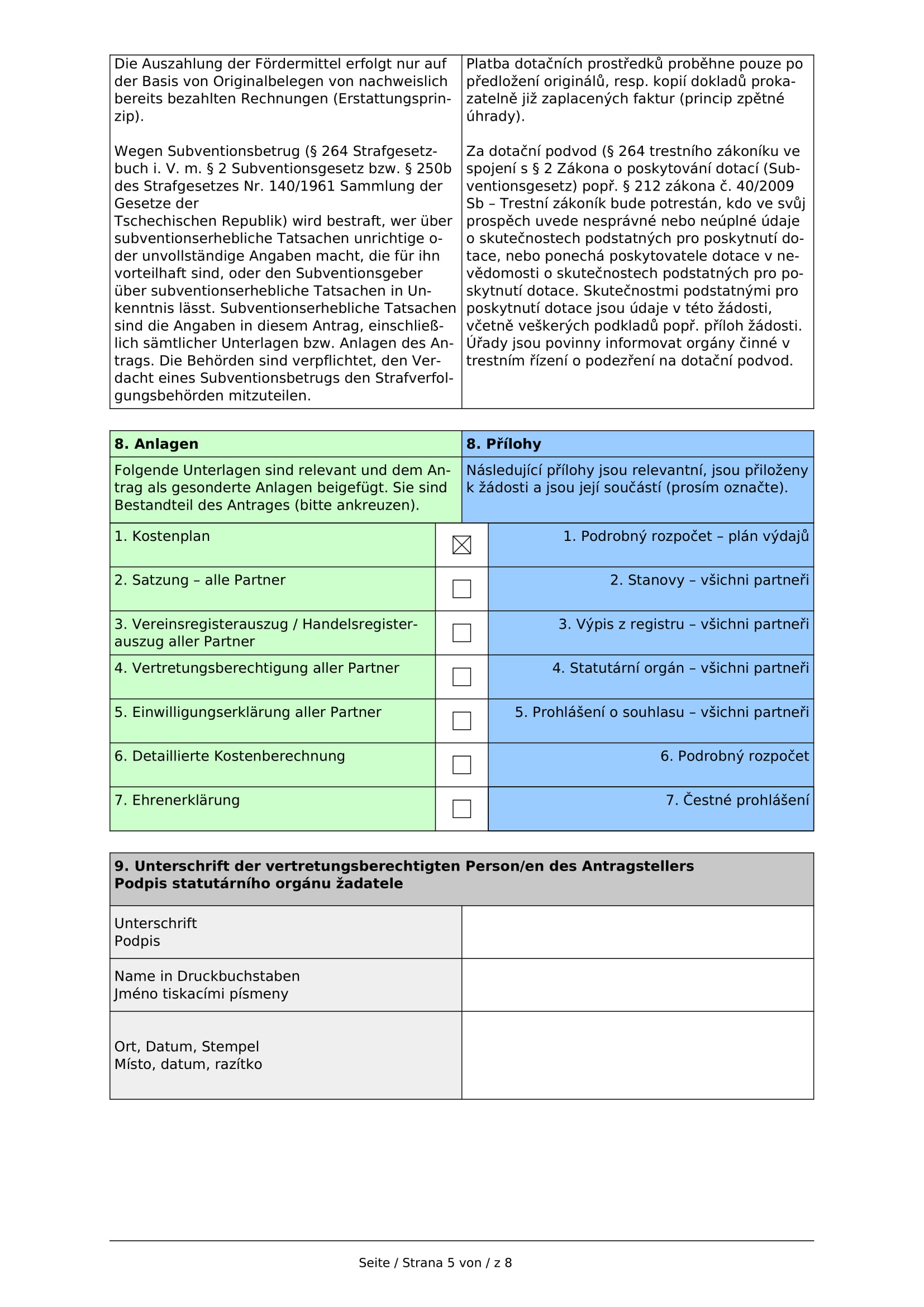 second euroregion application form