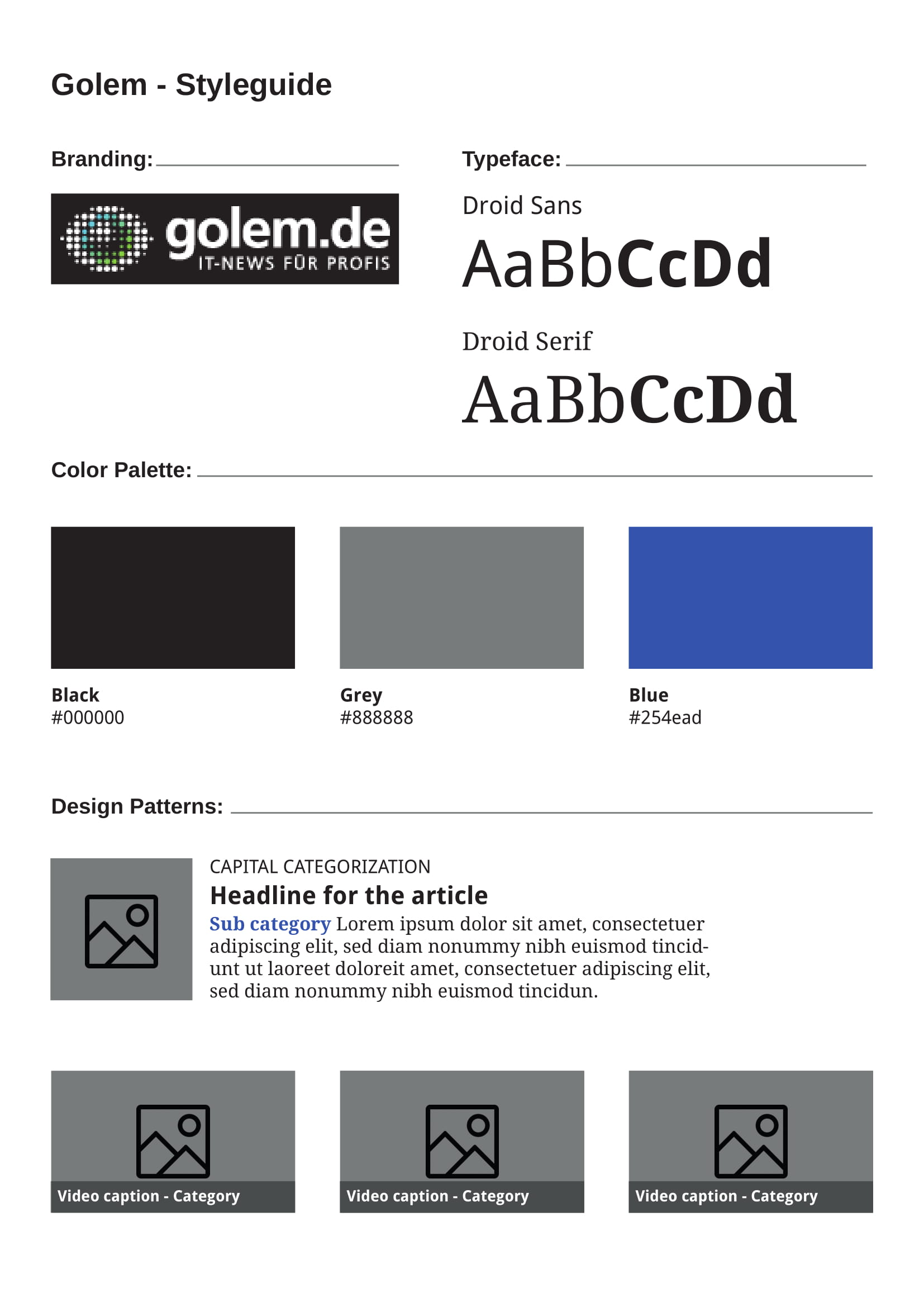 golem styleguide